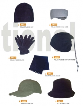 POLAR FLEECE HAT AND GLOVE AND SCARF